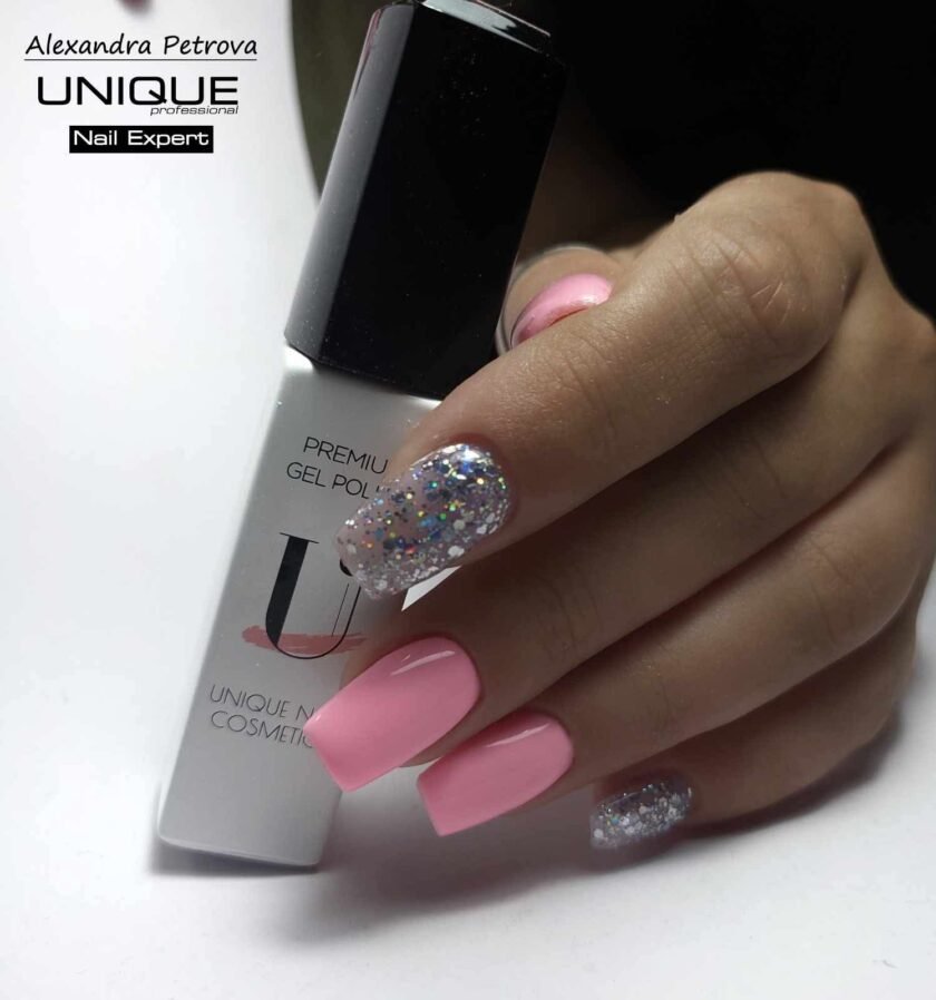 Alternative view of Ημιμόνιμο Βερνίκι UNIQUE - GERANIUM PINK - PS003