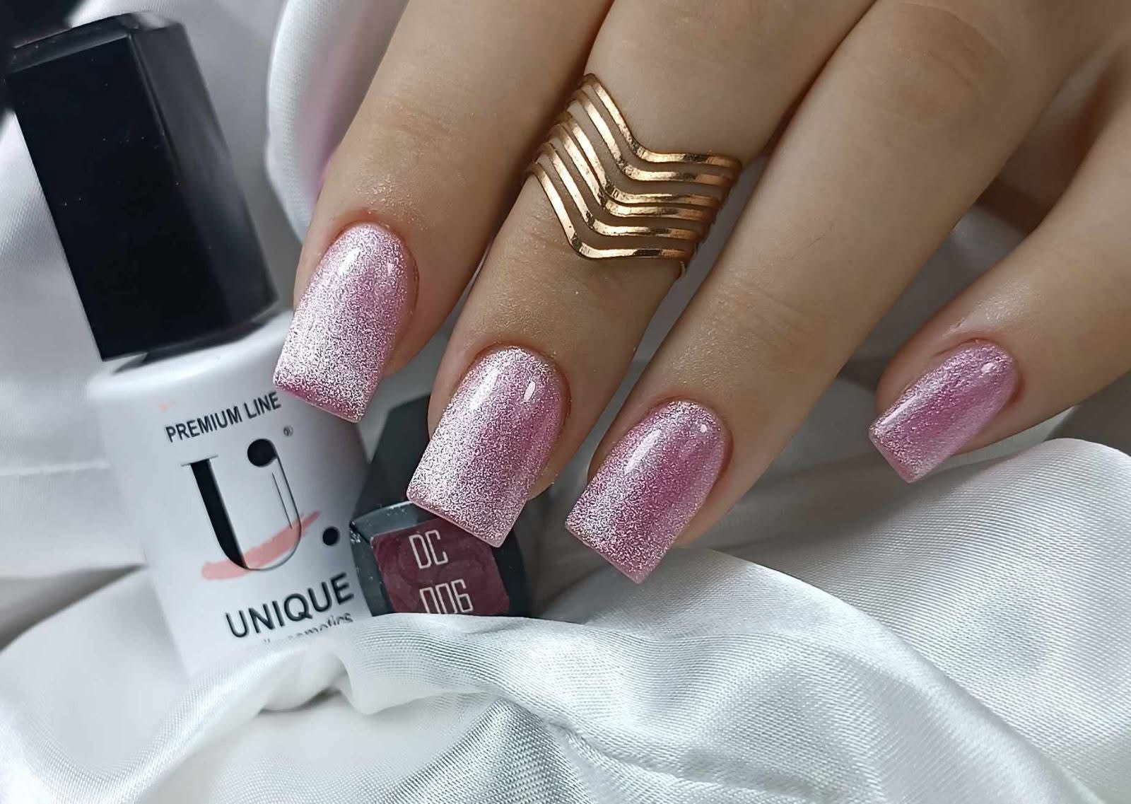 Ημιμόνιμο Βερνίκι UNIQUE - DIAMOND PINK – DC006 - Image 2