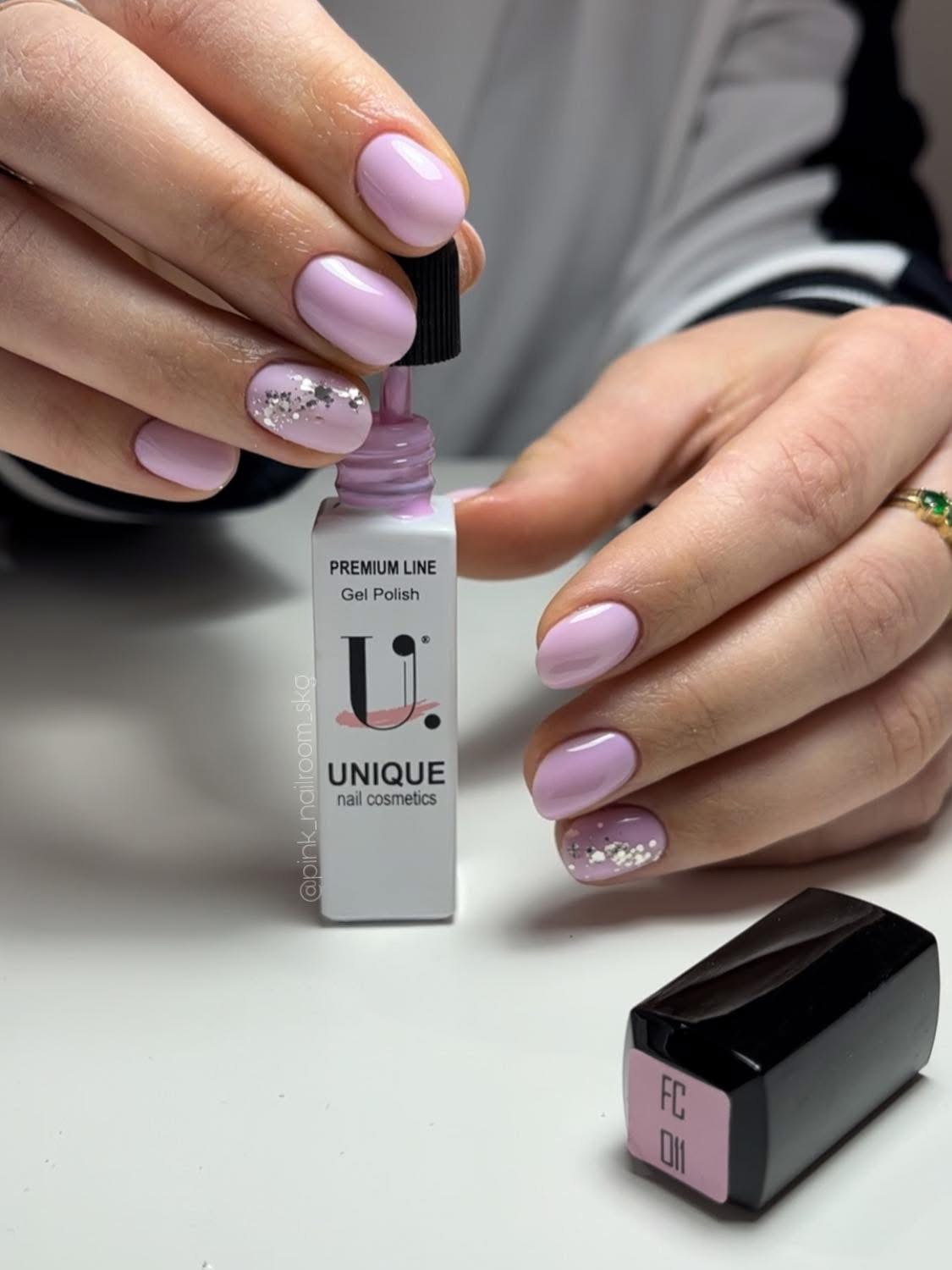 Ημιμόνιμο Βερνίκι UNIQUE - LIGHT PINK - FC011 - Image 2