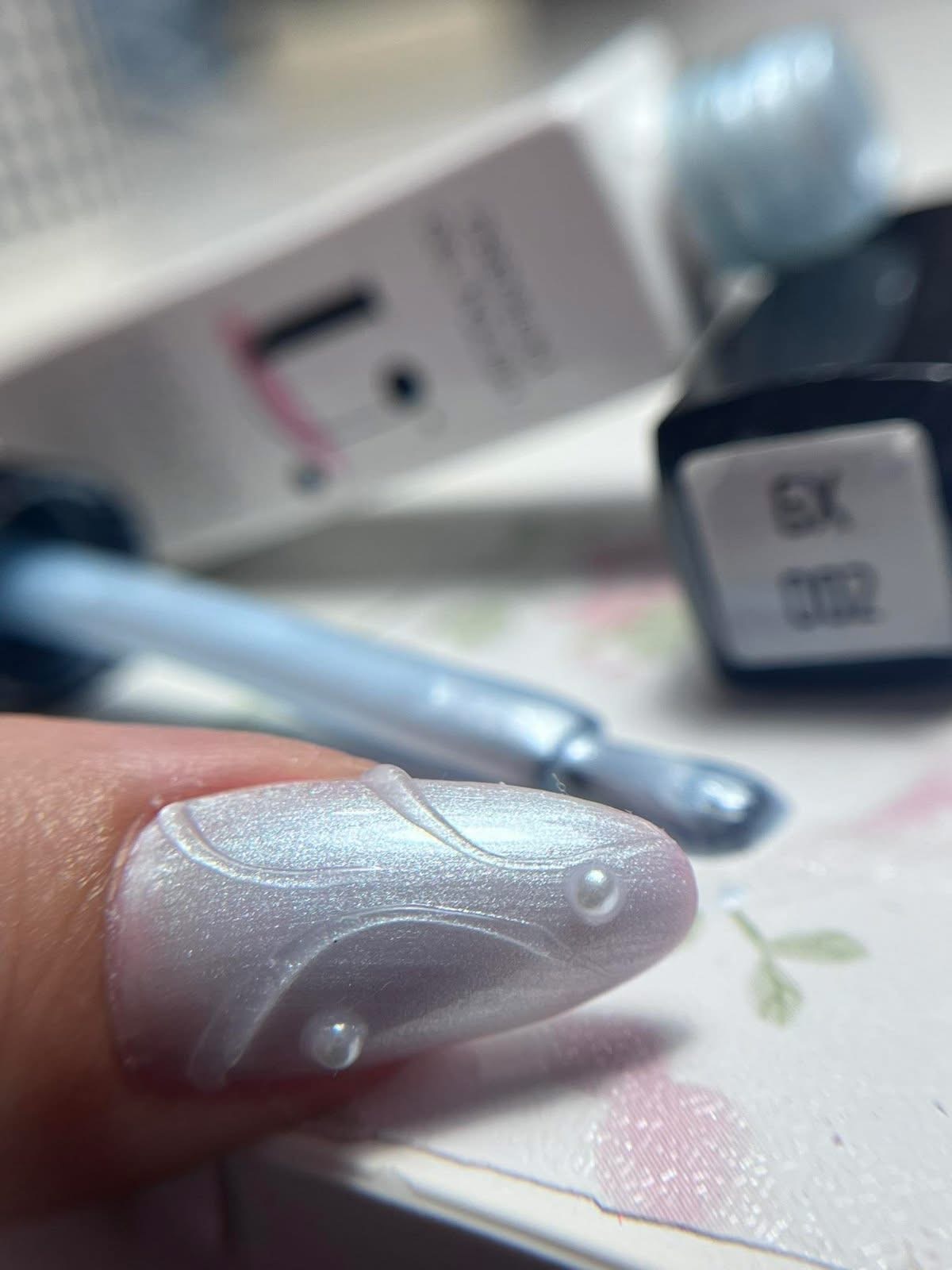 Ημιμόνιμο Βερνίκι UNIQUE - SHIMMERY WHITE – GX002 - Image 3