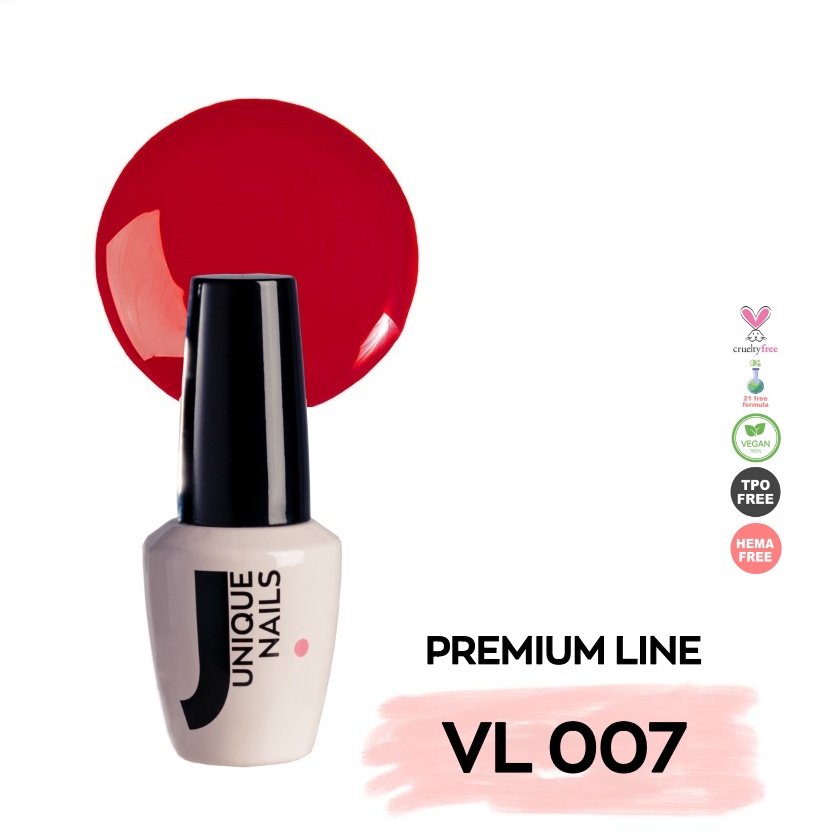 Ημιμόνιμο Βερνίκι UNIQUE - CLASSIC RED - VL007
