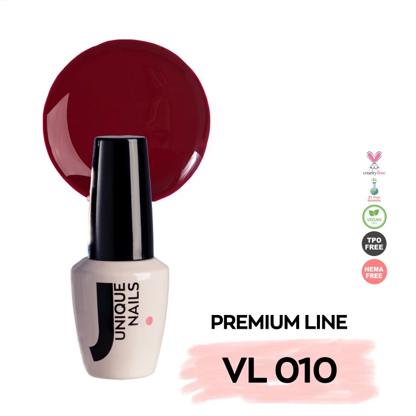 Ημιμόνιμο Βερνίκι UNIQUE - BURGUNDY RED - VL010