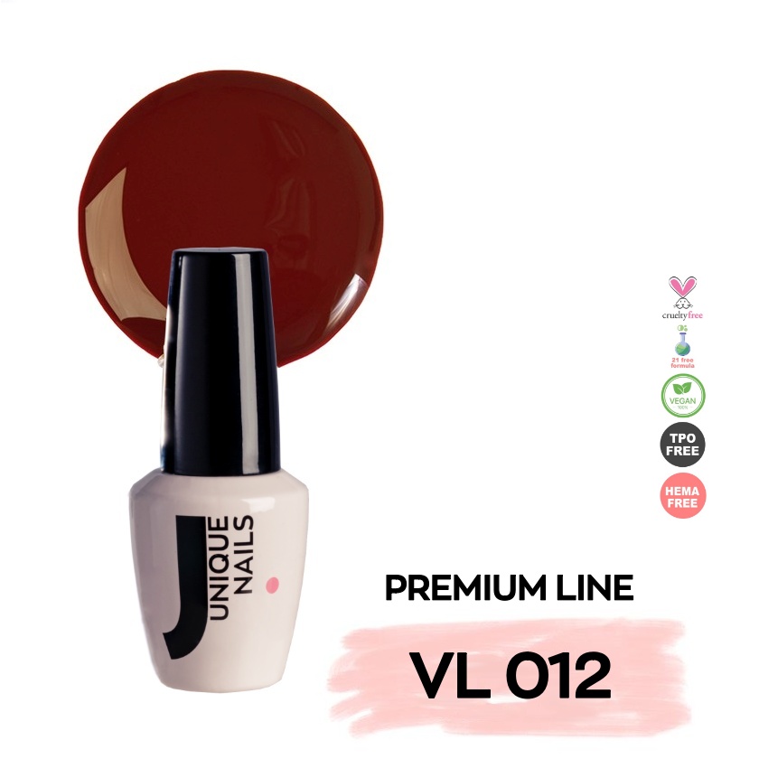 Ημιμόνιμο Βερνίκι UNIQUE - VALLENTINE RED-BROWN - VL012