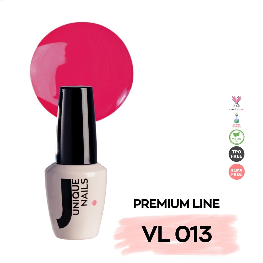 Ημιμόνιμο Βερνίκι UNIQUE - RUBY RED - VL013