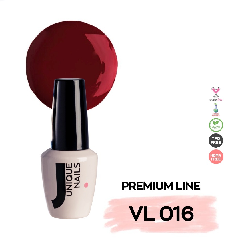 Ημιμόνιμο Βερνίκι UNIQUE - GARMINE RED - VL016