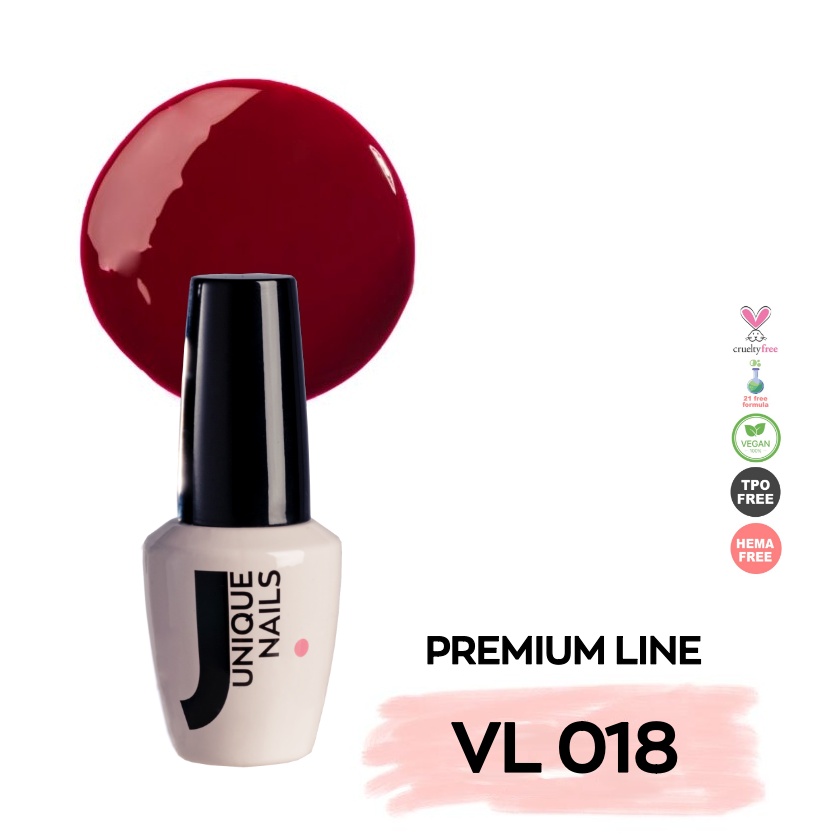 Ημιμόνιμο Βερνίκι UNIQUE - SCARLET RED - VL018