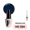 Ημιμόνιμο βερνίκι Unique Nails Premium Line MC 024 σε σκούρο μπλε marine oxford blue, vegan, HEMA free, TPG free, made in Germany, UV/LED cure only, 13ml
