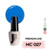 Ημιμόνιμο βερνίκι Unique Nails MC 027 Azzurro σε μπλε απόχρωση, vegan, TPO free, HEMA free, made in Germany, UV/LED cure only, 13ml