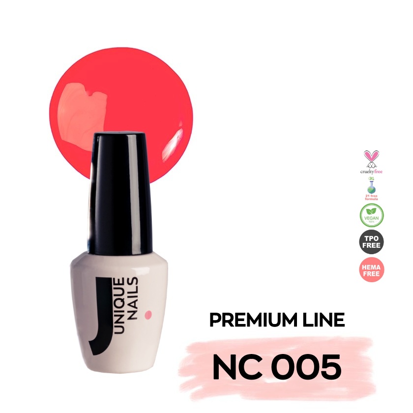 Ημιμόνιμο Βερνίκι UNIQUE - NEON CORAL -NC005