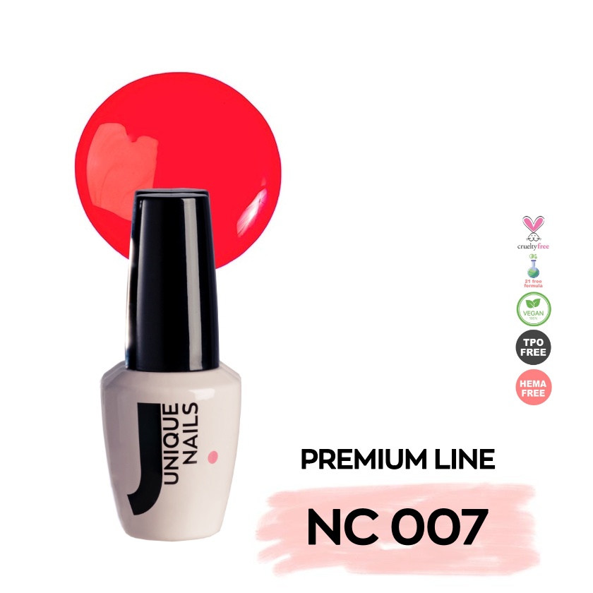 Ημιμόνιμο Βερνίκι UNIQUE - HOT CORAL - NC007