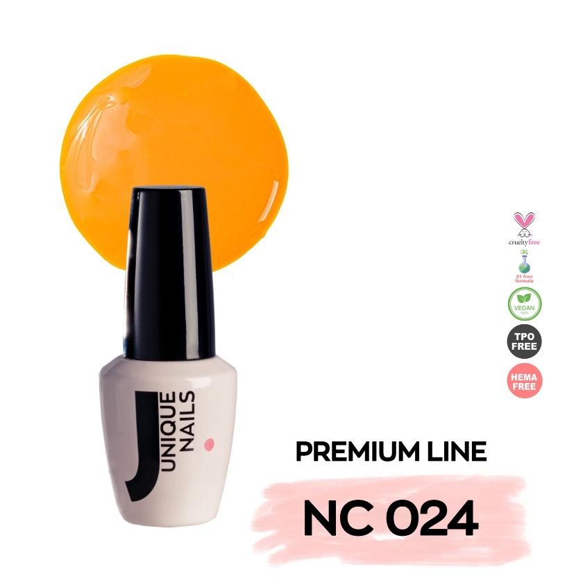 Ημιμόνιμο Βερνίκι UNIQUE - FLUO ORANGE - NC024