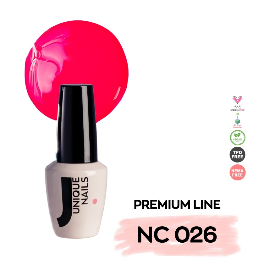 Ημιμόνιμο Βερνίκι UNIQUE - BRIGHT FUCHSIA - NC026