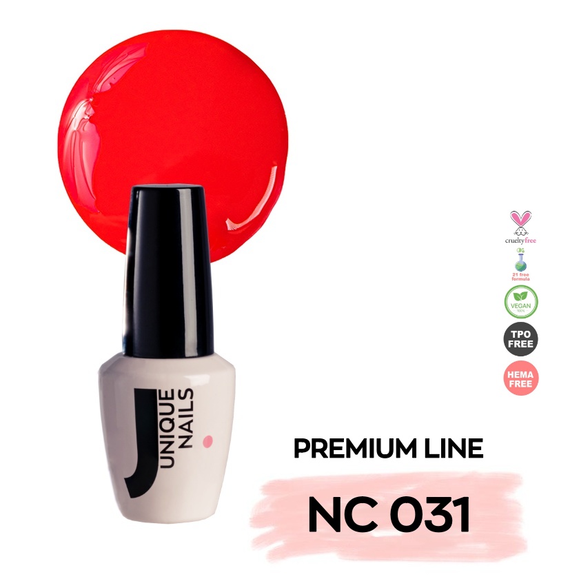 Ημιμόνιμο Βερνίκι UNIQUE - NEON RED - NC031