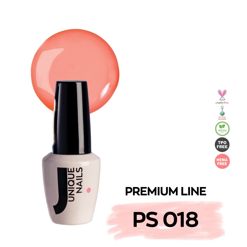 Ημιμόνιμο Βερνίκι UNIQUE - PASTEL CORAL - PS018