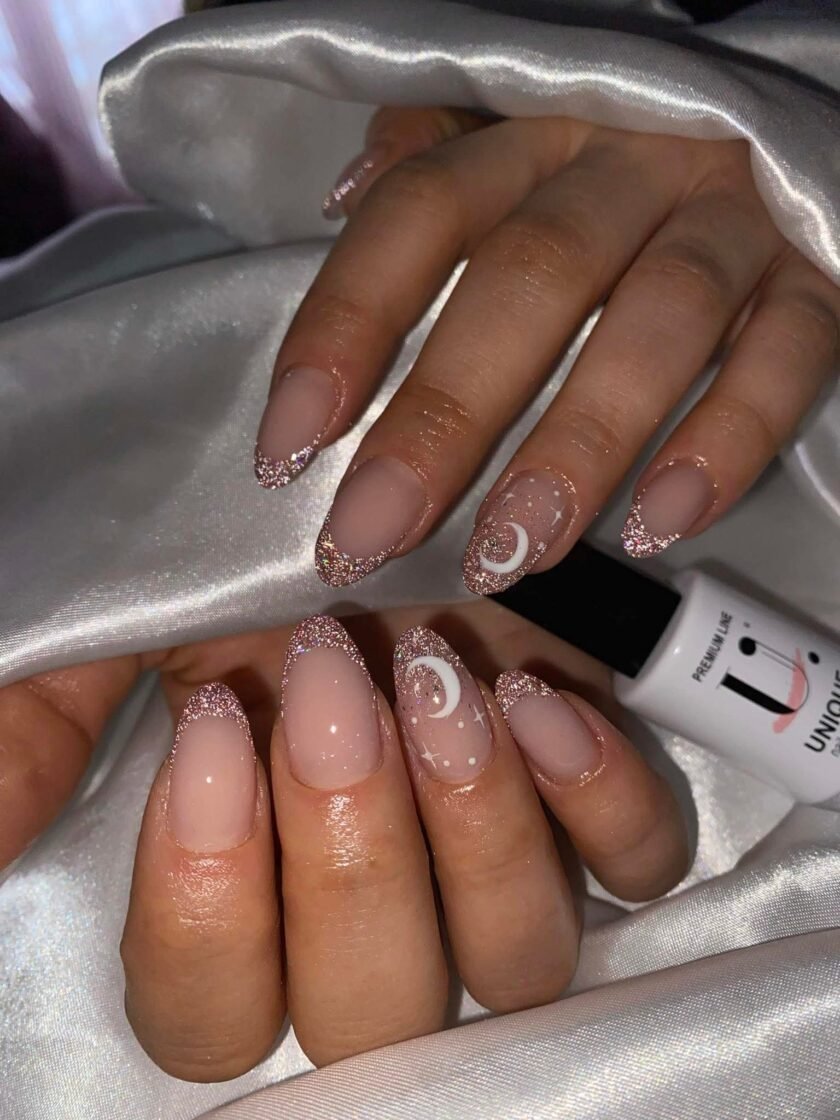 Alternative view of Ημιμόνιμο Βερνίκι UNIQUE - HOLO TWINKLE DUSTY ROSE – HT004