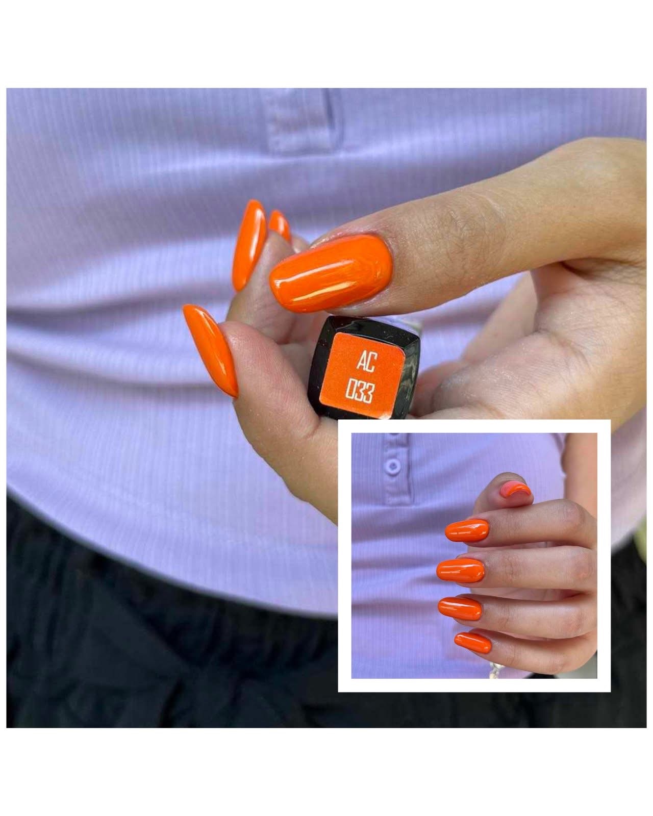 Ημιμόνιμο Βερνίκι UNIQUE - SAFETY ORANGE – AC033 - Image 2