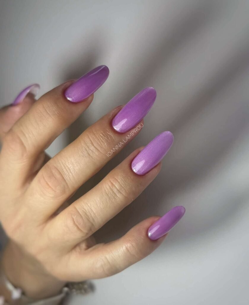 Alternative view of Ημιμόνιμο Βερνίκι UNIQUE - SOFT CAT EYE VIOLET DUSK – SE004