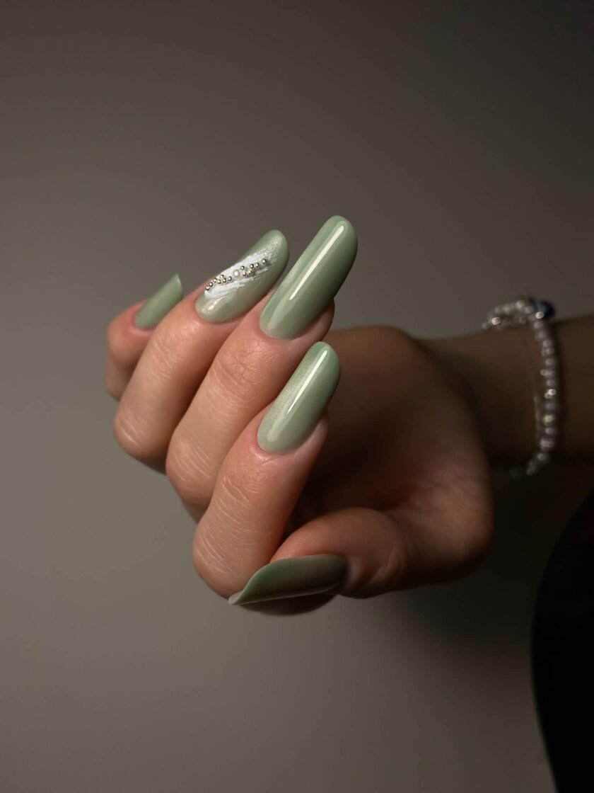 Alternative view of SILK PISTACHIO CAT'S EYE - ΗΜΙΜΟΝΙΜΟ ΒΕΡΝΙΚΙ - SK002