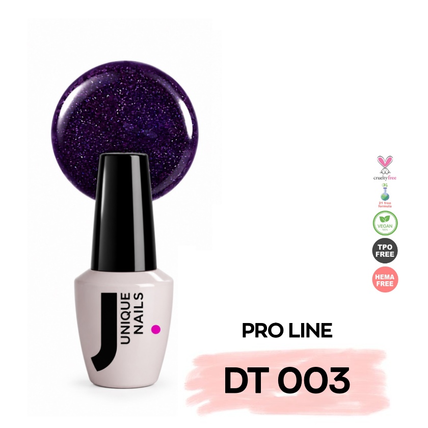 Ημιμόνιμο Βερνίκι UNIQUE – DUSTY CAT'S EYE PURPLE – DT003