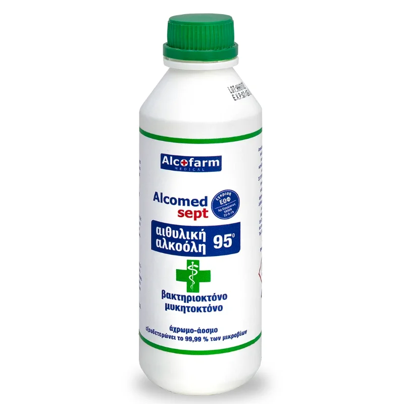 Αιθυλική Αλκοόλη 400ml - Οινόπνευμα Alcomed Sept 95°